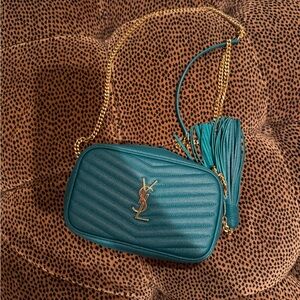 Saint Laurent Grain de Poudre Matelasse Monogram Lou Camera Bag